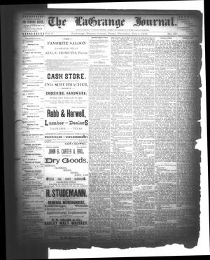 The La Grange Journal. (La Grange, Tex.), Vol. 7, No. 27, Ed. 1 Thursday, July 1, 1886