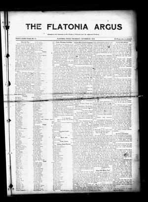 The Flatonia Argus (Flatonia, Tex.), Vol. 43, No. 51, Ed. 1 Thursday, October 24, 1918