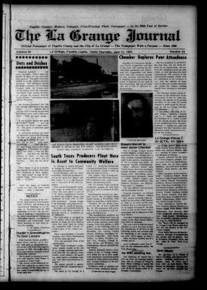 The La Grange Journal (La Grange, Tex.), Vol. 84, No. 24, Ed. 1 Thursday, June 13, 1963