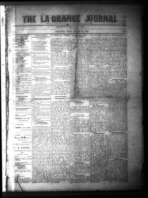 The La Grange Journal (La Grange, Tex.), Vol. 1, No. 6, Ed. 1 Wednesday, March 24, 1880
