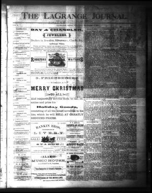 Primary view of object titled 'The La Grange Journal. (La Grange, Tex.), Vol. 4, No. 41, Ed. 1 Thursday, December 13, 1883'.