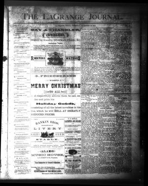 The La Grange Journal. (La Grange, Tex.), Vol. 4, No. 42, Ed. 1 Thursday, December 20, 1883