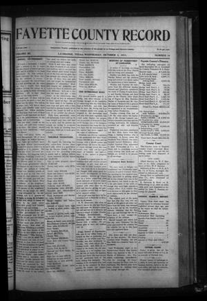 Fayette County Record (La Grange, Tex.), Vol. 3, No. 14, Ed. 1 Wednesday, October 4, 1911