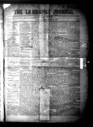 The La Grange Journal (La Grange, Tex.), Vol. 1, No. 34, Ed. 1 Wednesday, October 13, 1880