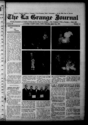 Primary view of object titled 'The La Grange Journal (La Grange, Tex.), Vol. 84, No. 13, Ed. 1 Thursday, March 28, 1963'.