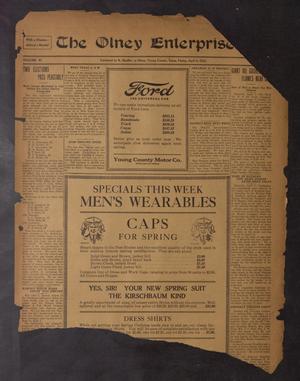 The Olney Enterprise. (Olney, Tex.), Vol. 11, No. [51], Ed. 1 Friday, April 8, 1921