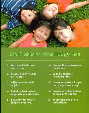 Top 10 ways to grow happy kids