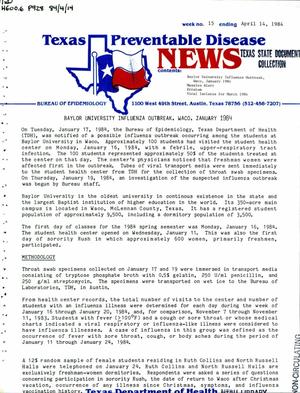 Texas Preventable Disease News, Volume 44, Number 15, April 14, 1984