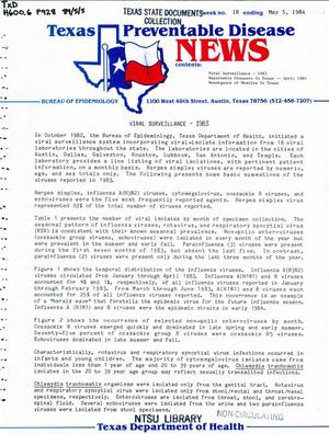 Texas Preventable Disease News, Volume 44, Number 18, May 5, 1984