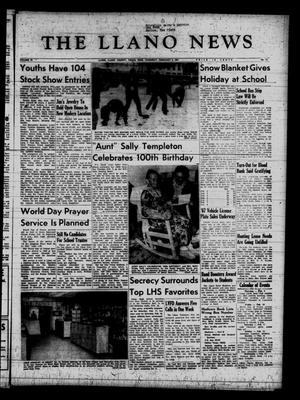 Primary view of object titled 'The Llano News (Llano, Tex.), Vol. 78, No. 12, Ed. 1 Thursday, February 9, 1967'.