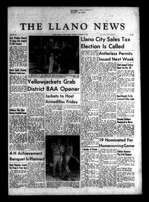 The Llano News (Llano, Tex.), Vol. 78, No. 48, Ed. 1 Thursday, October 19, 1967