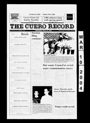 The Cuero Record (Cuero, Tex.), Vol. 110, No. 10, Ed. 1 Wednesday, March 10, 2004