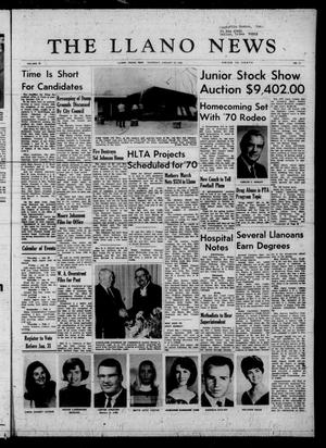 The Llano News (Llano, Tex.), Vol. 81, No. 11, Ed. 1 Thursday, January 29, 1970