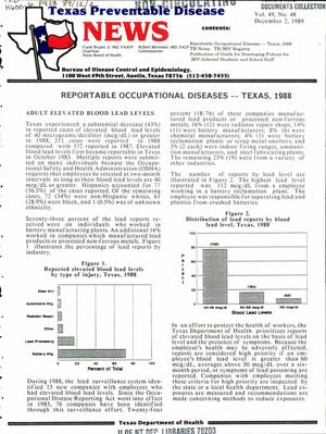 Texas Preventable Disease News, Volume 49, Number 48, December 2, 1989