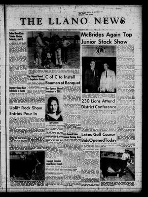 Primary view of object titled 'The Llano News (Llano, Tex.), Vol. 78, No. 9, Ed. 1 Thursday, January 19, 1967'.