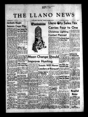 Primary view of object titled 'The Llano News (Llano, Tex.), Vol. 79, No. 1, Ed. 1 Thursday, November 23, 1967'.
