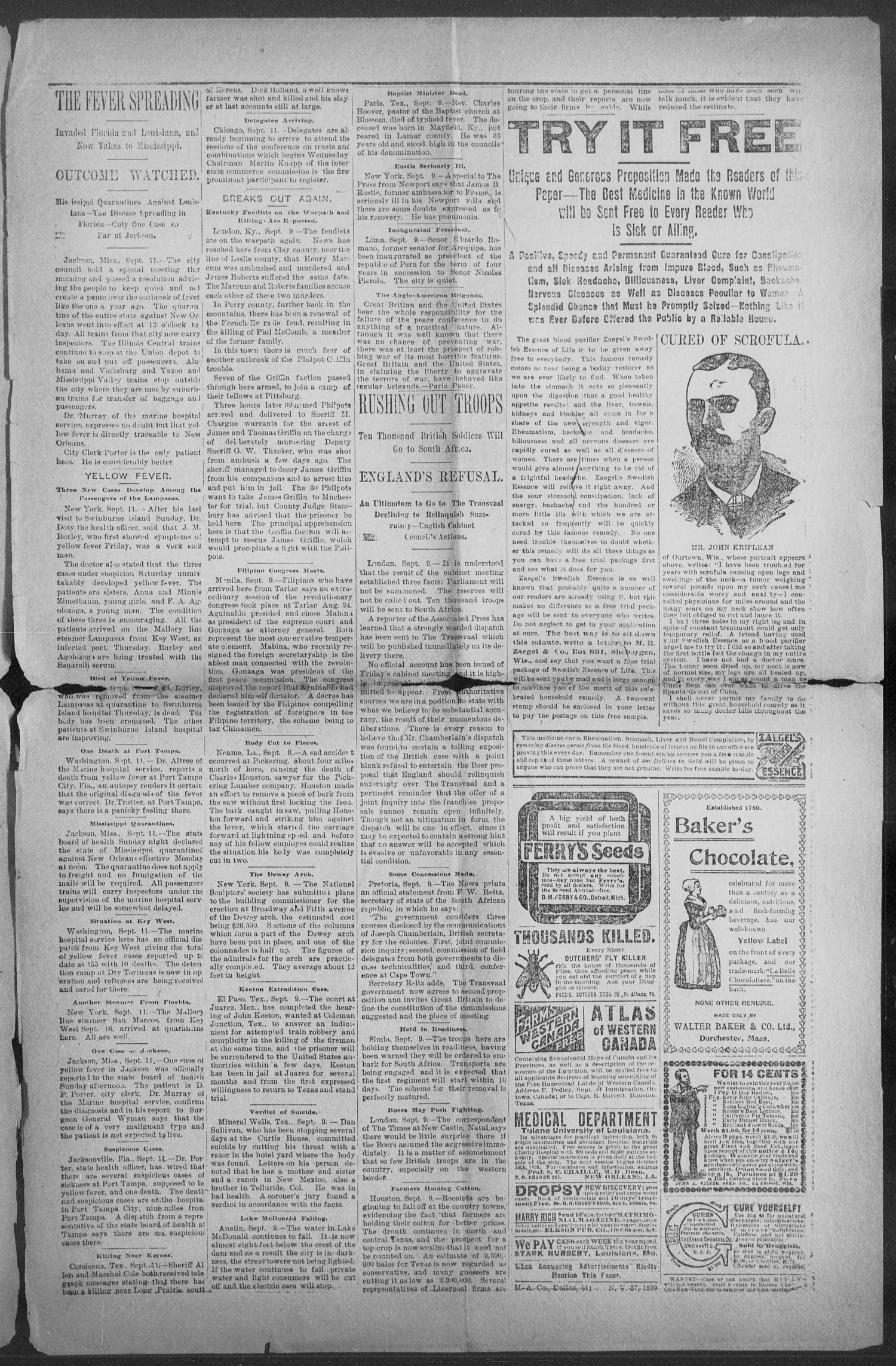 Shiner Gazette. (Shiner, Tex.), Vol. 7, No. 17, Ed. 1, Wednesday, September 20, 1899
                                                
                                                    [Sequence #]: 3 of 8
                                                