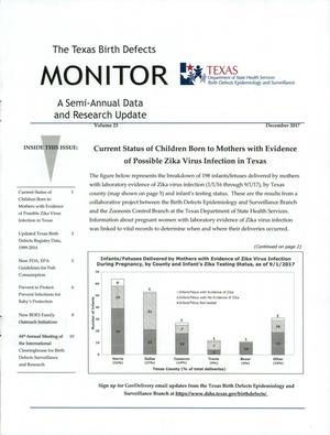 Texas Birth Defects Monitor, Volume 23, December 2017
