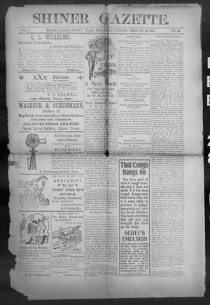 Shiner Gazette. (Shiner, Tex.), Vol. 7, No. 40, Ed. 1, Wednesday, February 28, 1900