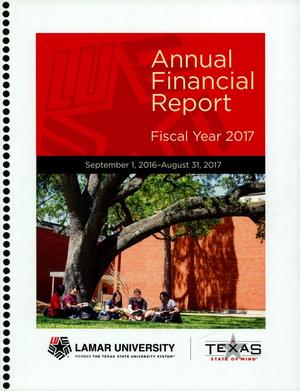 Primary view of object titled 'Lamar University Annual Financial Report: 2017'.