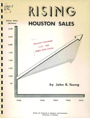 Primary view of object titled 'Rising Houston Sales: Retail, Wholesale, and Business, 1963 and 1958 Comparison'.