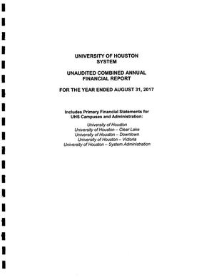 Primary view of object titled 'University of Houston System Annual Financial Report: 2017'.
