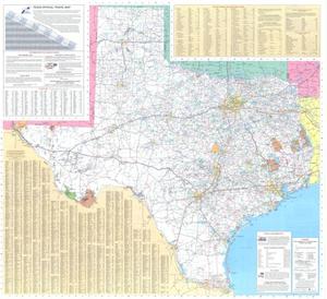 Primary view of object titled 'Texas Official Travel Map'.
