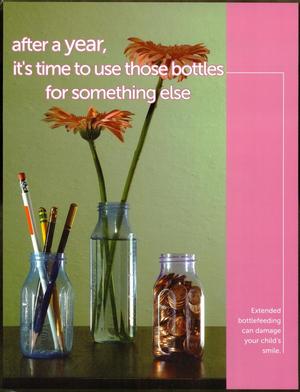 Primary view of object titled 'After a year, its time to use those bottles for something else'.