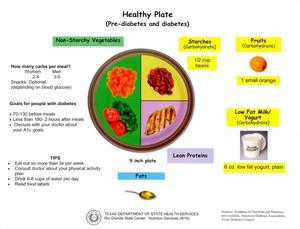 Healthy Plate (Pre-diabetes and diabetes)