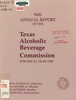 Texas Alcoholic Beverage Commission Annual Report: 1990