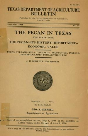 Primary view of object titled 'The Pecan in Texas'.