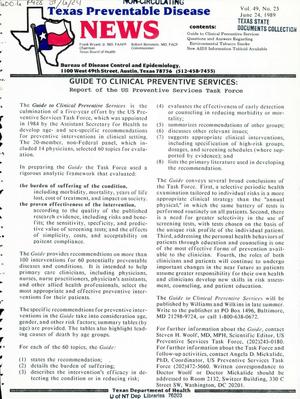 Texas Preventable Disease News, Volume 49, Number 25, June 24, 1989
