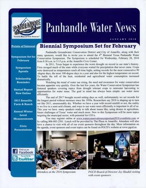 Primary view of object titled 'Panhandle Water News, January 2018'.