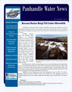 Primary view of object titled 'Panhandle Water News, October 2017'.
