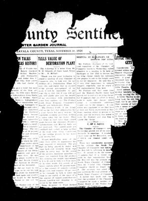 Zavala County Sentinel (Crystal City, Tex.), Vol. [17], No. [29], Ed. 1 Friday, November 30, 1928