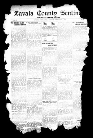 Primary view of object titled 'Zavala County Sentinel (Crystal City, Tex.), Vol. 15, No. 51, Ed. 1 Friday, July 1, 1927'.