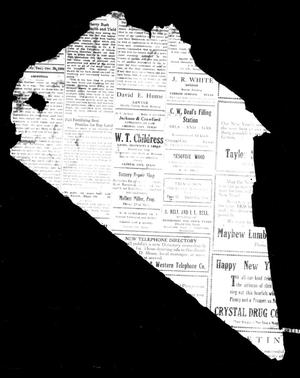 Zavala County Sentinel (Crystal City, Tex.), Vol. [17], No. [33], Ed. 1 Friday, December 28, 1928