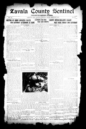 Primary view of object titled 'Zavala County Sentinel (Crystal City, Tex.), Vol. 15, No. 37, Ed. 1 Friday, March 25, 1927'.