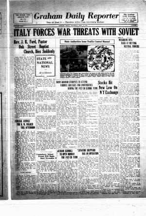 Graham Daily Reporter (Graham, Tex.), Vol. 4, No. 8, Ed. 1 Saturday, September 11, 1937