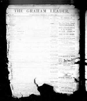 Primary view of object titled 'The Graham Leader. (Graham, Tex.), Vol. 14, No. 52, Ed. 1 Thursday, August 7, 1890'.
