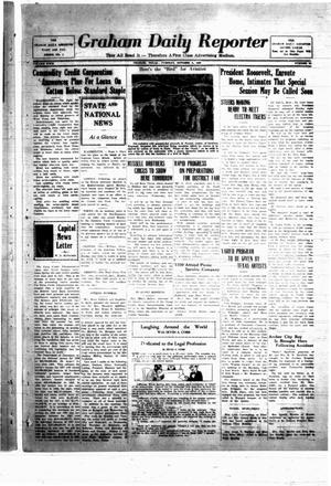 Primary view of object titled 'Graham Daily Reporter (Graham, Tex.), Vol. 4, No. 28, Ed. 1 Tuesday, October 5, 1937'.