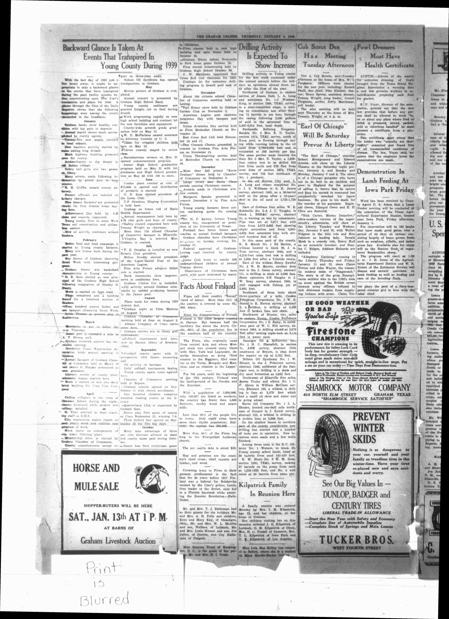 The Graham Leader (Graham, Tex.), Vol. 64, No. 22, Ed. 1 Thursday, January 4, 1940
                                                
                                                    [Sequence #]: 4 of 12
                                                