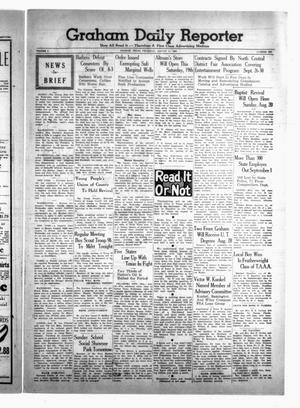 Primary view of object titled 'Graham Daily Reporter (Graham, Tex.), Vol. 5, No. 299, Ed. 1 Thursday, August 17, 1939'.