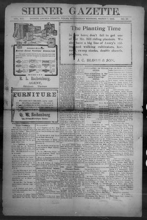 Shiner Gazette. (Shiner, Tex.), Vol. 13, No. 34, Ed. 1, Wednesday, March 7, 1906