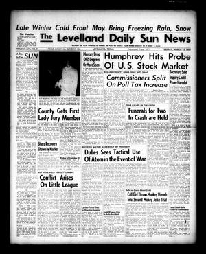 Primary view of object titled 'The Levelland Daily Sun News (Levelland, Tex.), Vol. 14, No. 91, Ed. 1 Tuesday, March 15, 1955'.