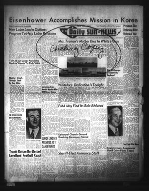 The Daily Sun News (Levelland, Tex.), Vol. 12, No. 100, Ed. 1 Friday, December 5, 1952