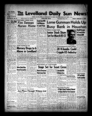 Primary view of object titled 'The Levelland Daily Sun News (Levelland, Tex.), Vol. 14, No. 64, Ed. 1 Friday, February 11, 1955'.