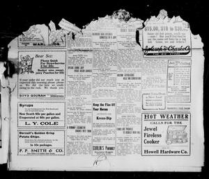 Primary view of object titled 'Waxahachie Daily Light (Waxahachie, Tex.), Vol. [20], No. [51], Ed. 1 Monday, June 3, 1912'.