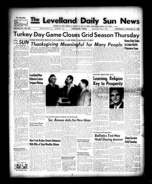 The Levelland Daily Sun News (Levelland, Tex.), Vol. 14, No. 278, Ed. 1 Wednesday, November 23, 1955