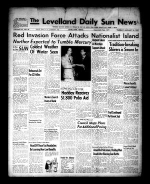 Primary view of object titled 'The Levelland Daily Sun News (Levelland, Tex.), Vol. 14, No. 46, Ed. 1 Tuesday, January 18, 1955'.